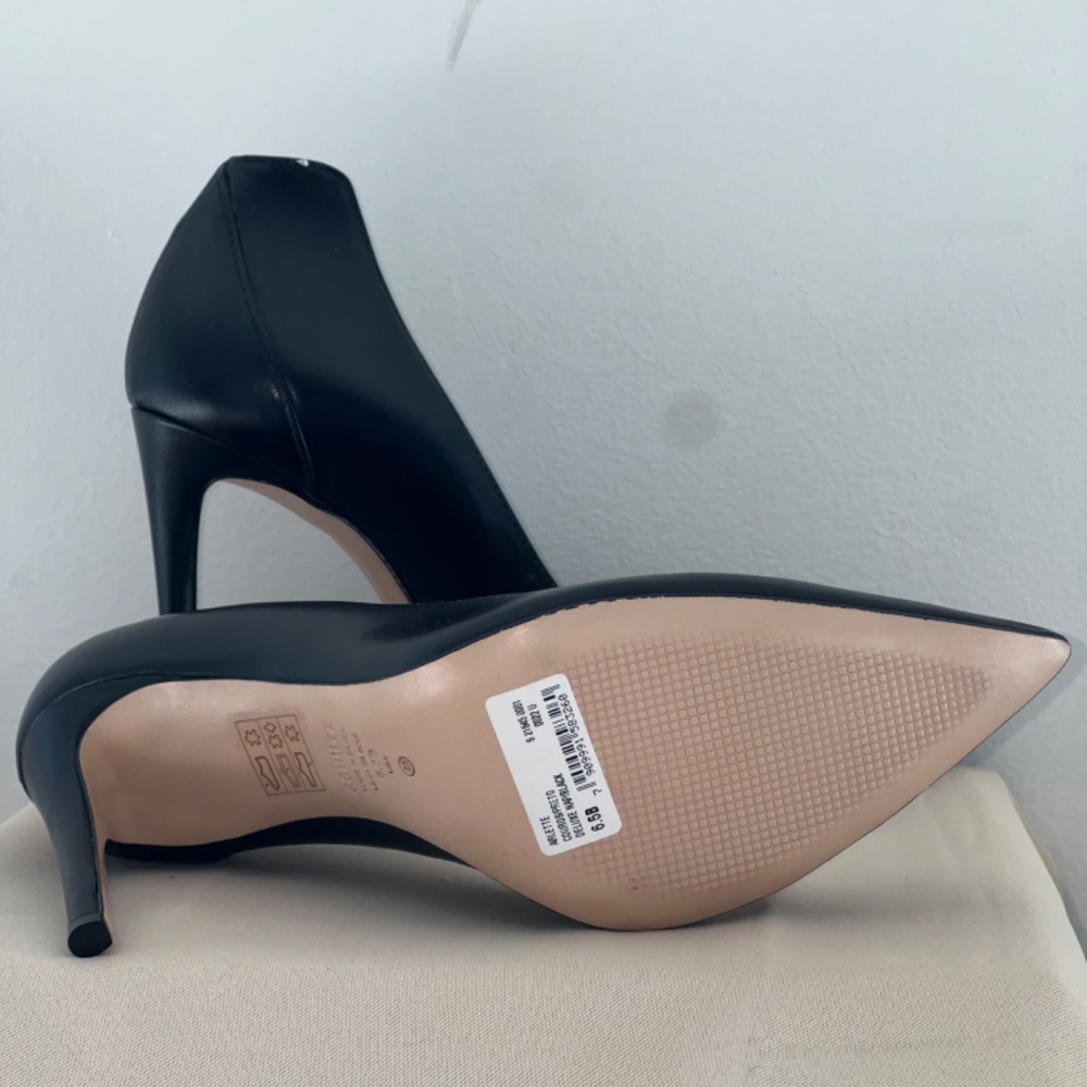 SCHUTZ Nappa Leather Pumps | Black | size 6.5 - Picture 2 of 6